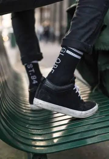 Globe Carter Crew Sock (7-11) 5 Pack - Black