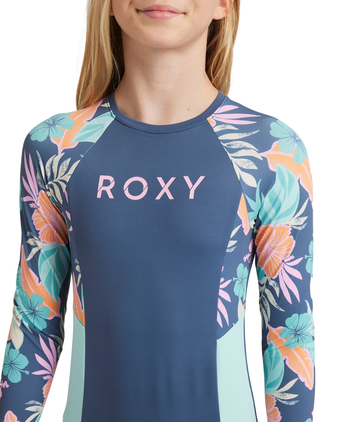 Roxy Active Floral RG Onesie - Vintage Indigo Tropical Advent