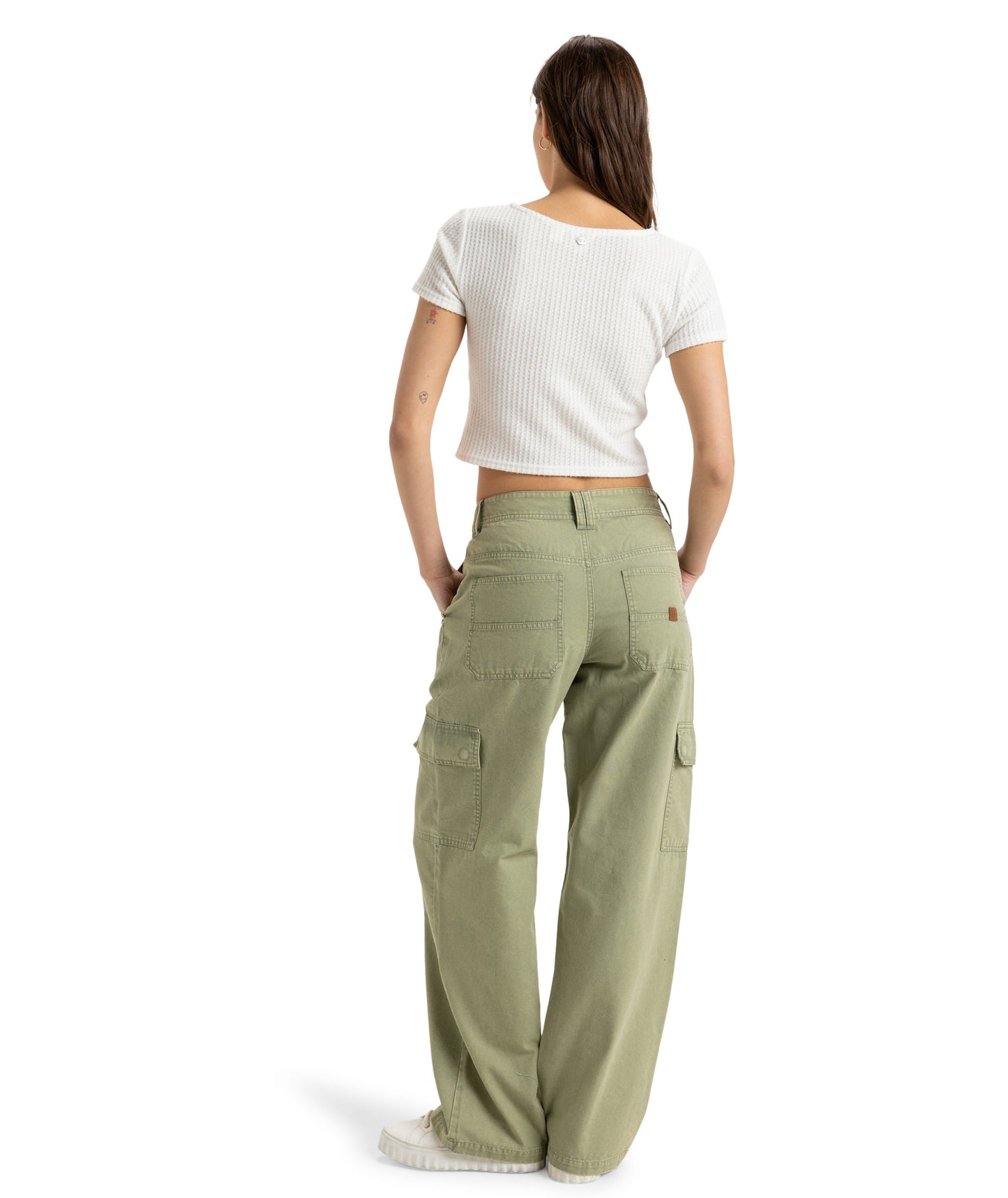 Roxy Left Again Cargo - Oil Green