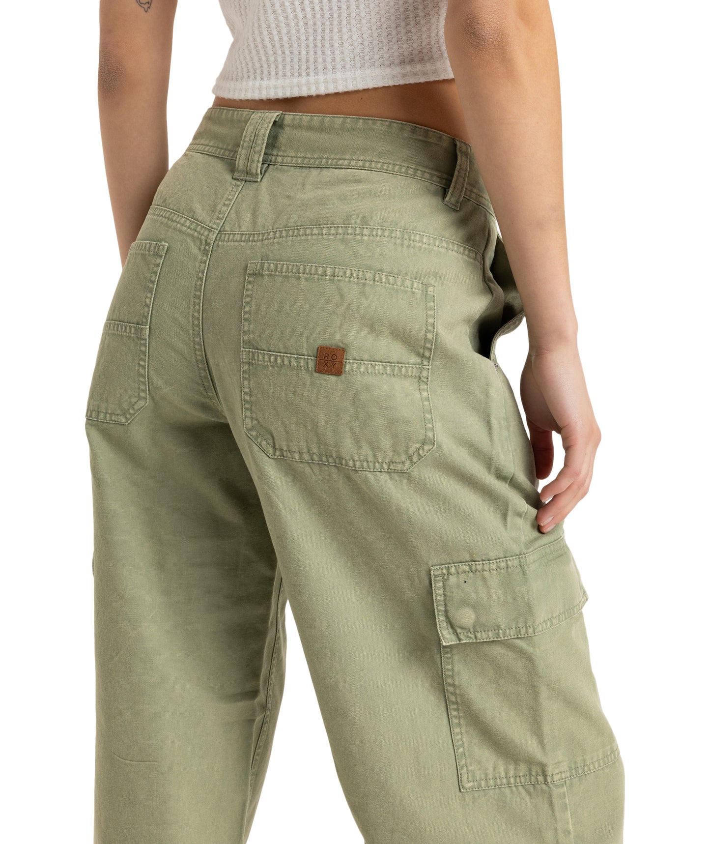 Roxy Left Again Cargo - Oil Green