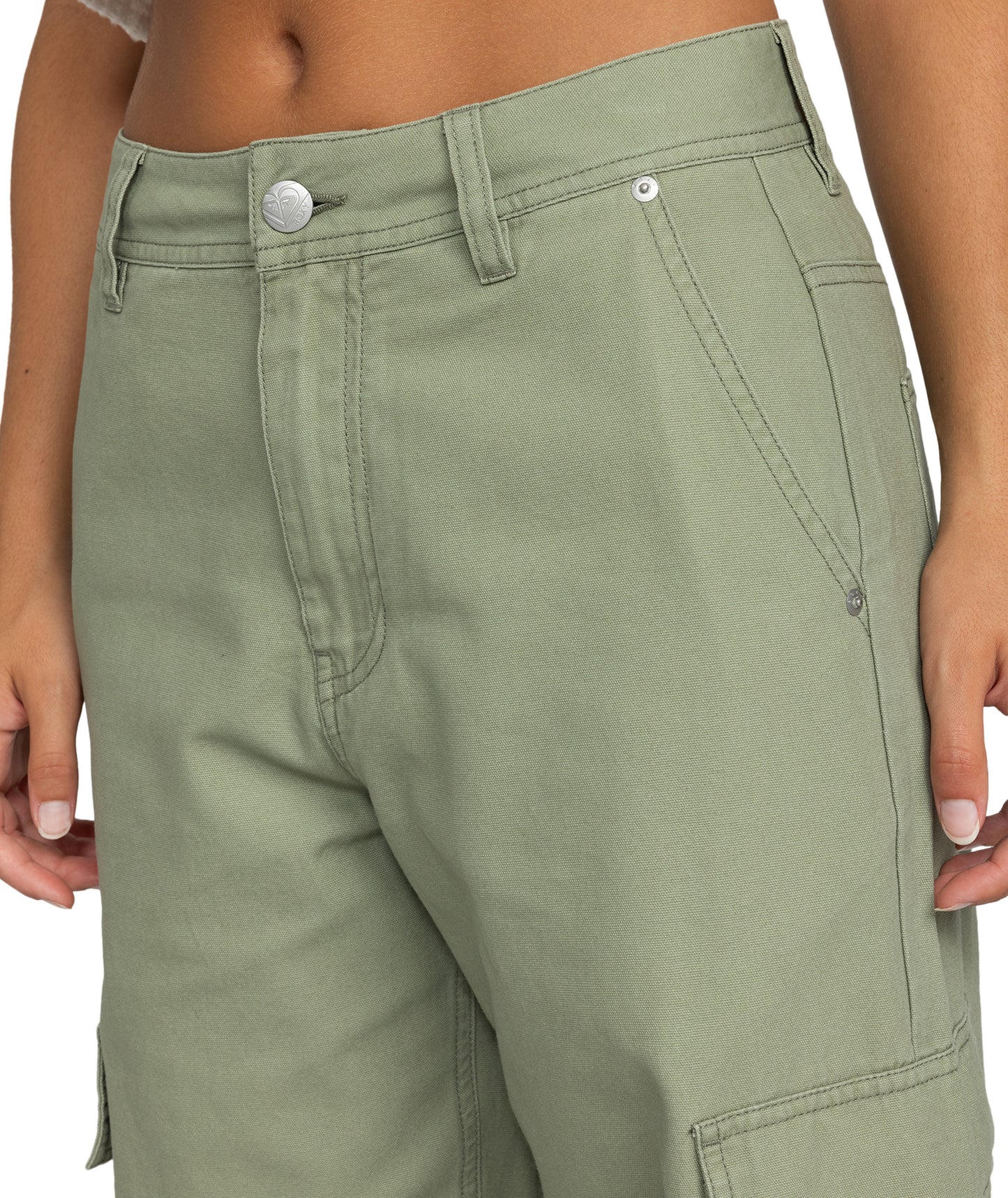 Roxy Left Again Cargo - Oil Green
