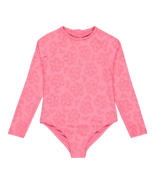 Roxy Flip Flower Onesie - Pink Cosmos Flip Flower Terry - Guys & Girls Surf n Street