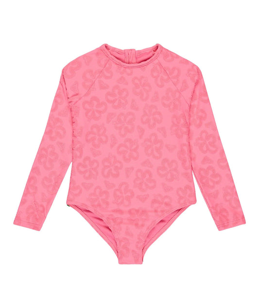Roxy Flip Flower Onesie - Pink Cosmos Flip Flower Terry - Guys & Girls Surf n Street