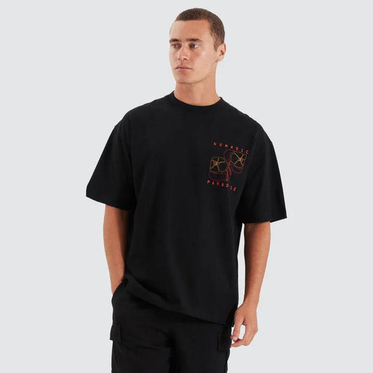 Nomadic Paradise Pollen Street Tee - Jet Black - Guys & Girls Surf n Street