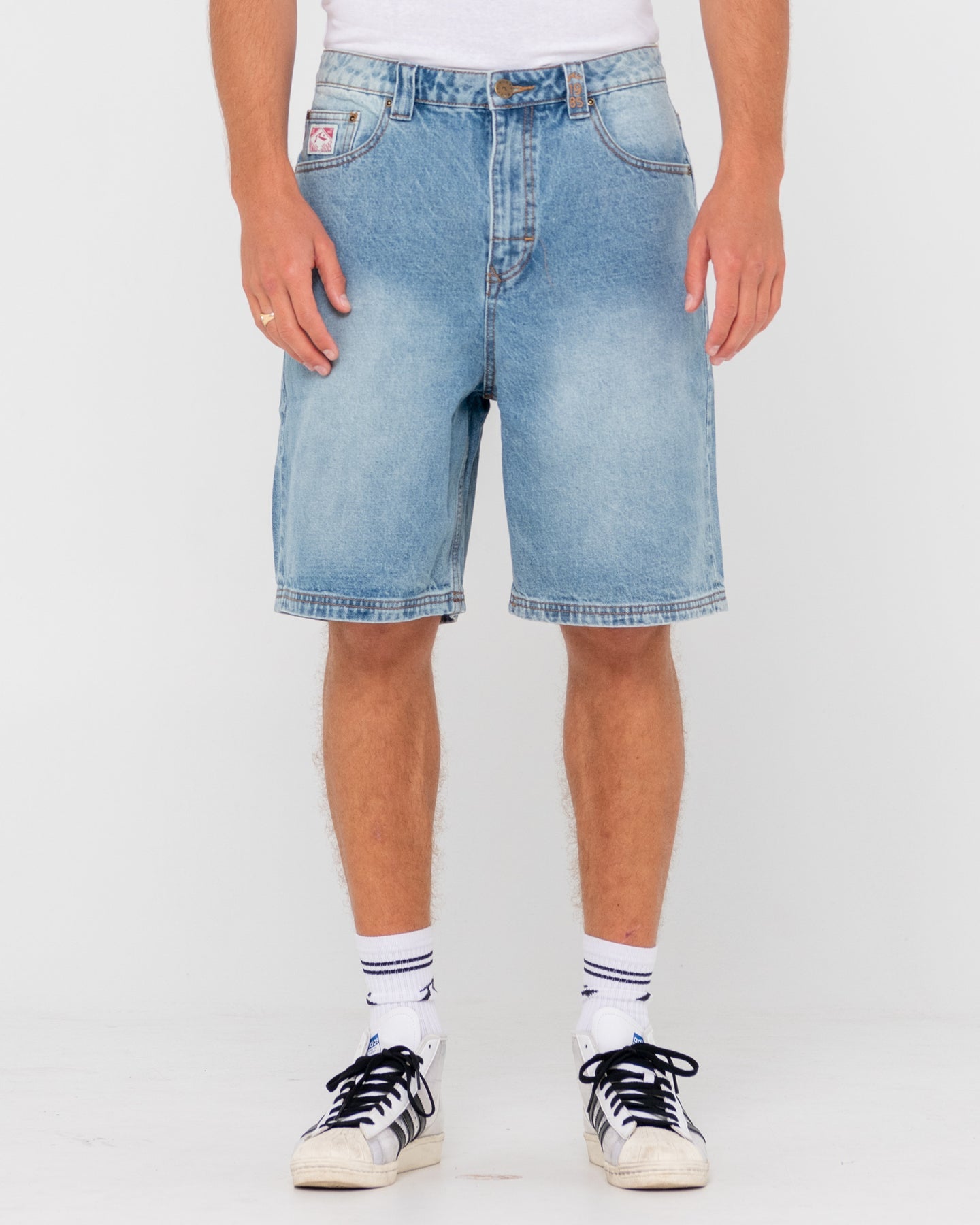 Rusty Lucifer Loose Jort - Hard Hat Blue