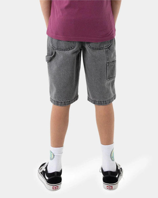 Santa Cruz Classic Dot Boys Carpenter Jean Short - Carbon - Guys & Girls Surf n Street