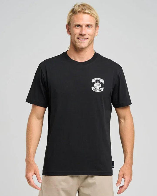 The Mad Hueys Ahoy Fkrs Storm SS Tee - Black - Guys & Girls Surf n Street