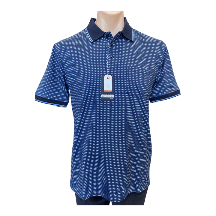 Bridgeport Luxe Touch Double Mercerized Cotton Polo B2572 - Navy
