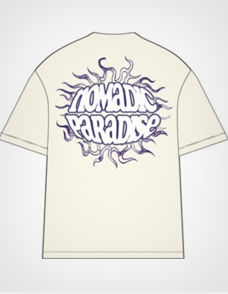 Nomadic Paradise Blaze Street Tee - Tofu