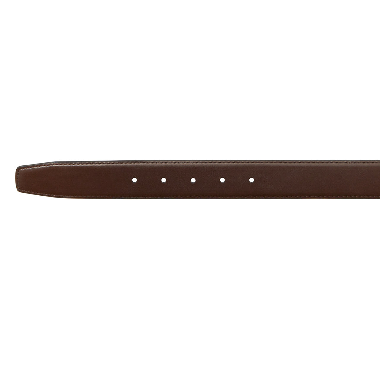 BUCKLE BANYAN Black/Brown. Reversible Leather Belt. 30mm width.