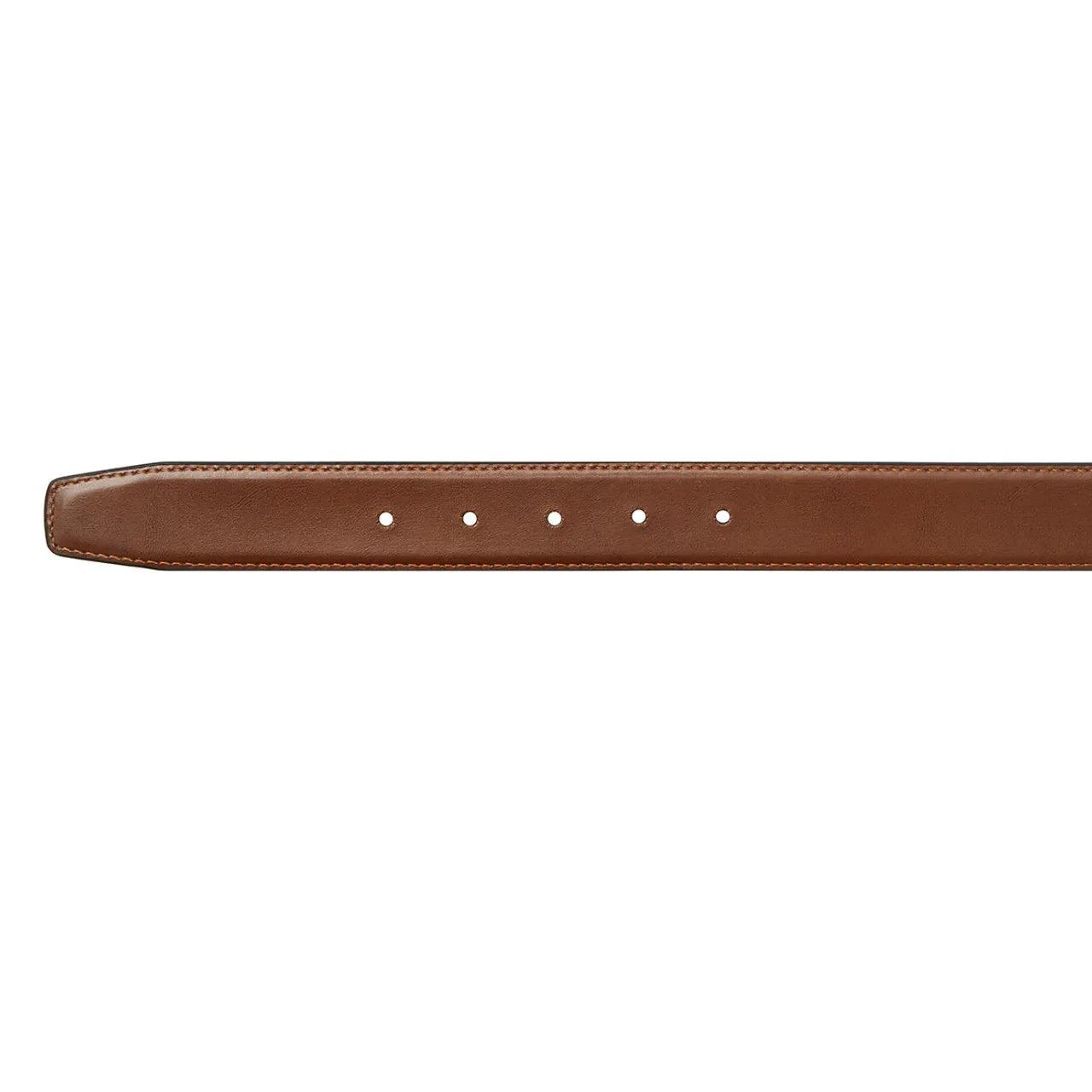 BUCKLE BANYAN Black/Chestnut. Reversible Leather Belt. 30mm width. - Guys & Girls Surf n Street