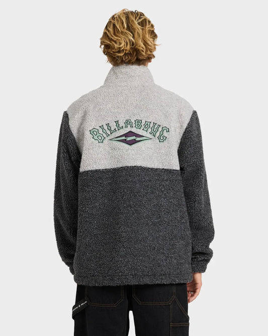 Billabong Tombstone Half Zip Fleece Pullover - Oatmeal Heather - Guys & Girls Surf n Street