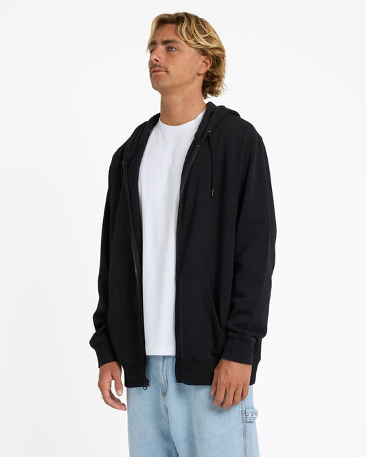 Billabong Premium Wave Wash Zip Up Hoodie - Black