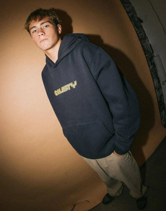 Rusty Flip Daddy 2.0 Fleece Hoodie - Navy Blue