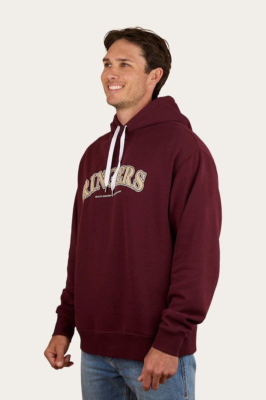 Ringers Western Princeton Mens Hoodie - Washed Cabernet