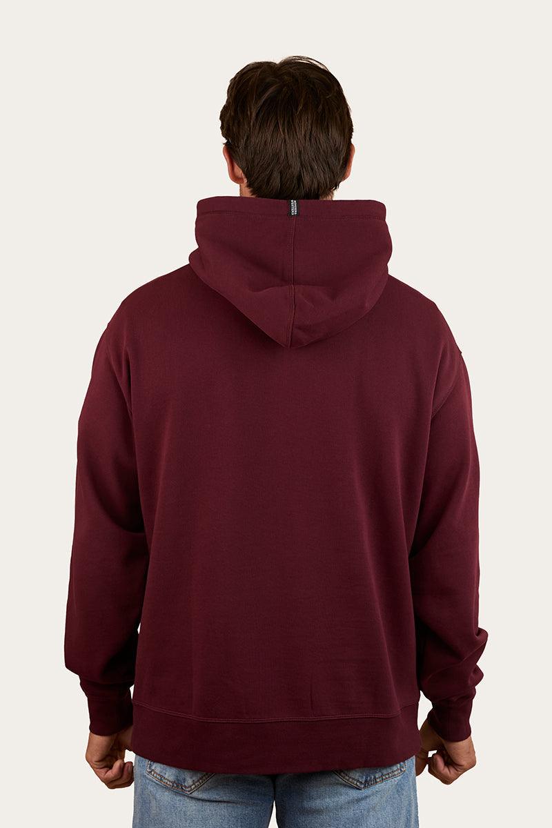 Ringers Western Princeton Mens Hoodie - Washed Cabernet