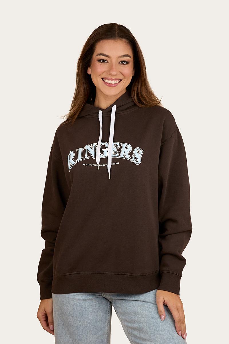 Ringers Western Varsity Womens Hoodie – Charcoal
