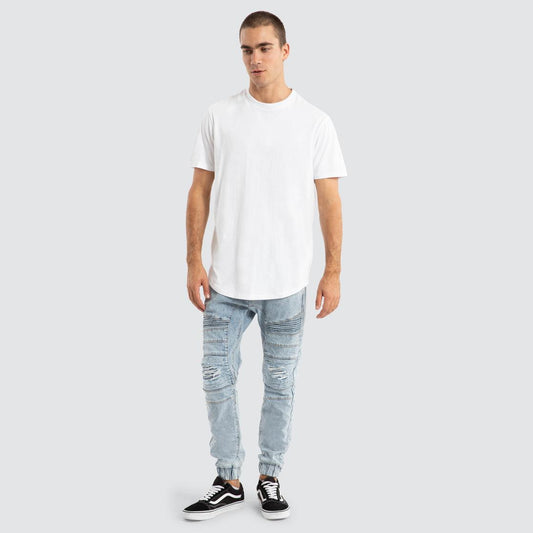 Nena And Pasadena Viper Denim Jogger - Portland Blue