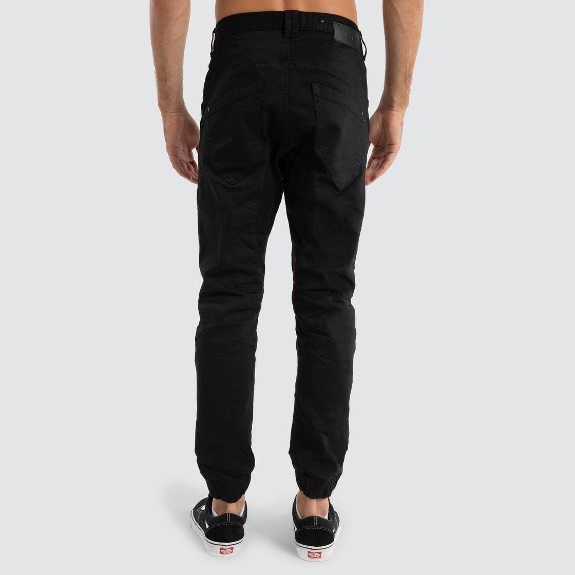 Nena And Pasadena Viper Denim Jogger - Black