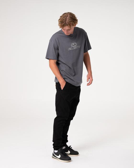 Rusty Hook Out Elastic Pant - Black