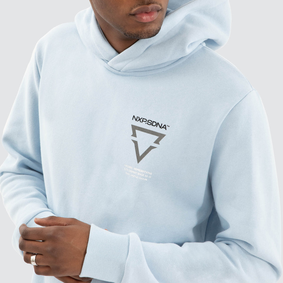 Nena and Pasadena Defend Dual Curved Hoodie - Skyway