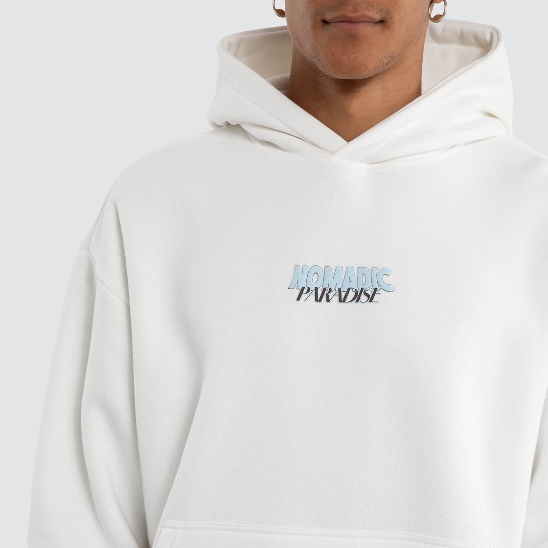 Nomadic Paradise Highrise Oversized Hoodie - Natural White