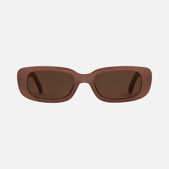 Carve Lizbeth Gloss Translucent Nude Frame with Brown Lens