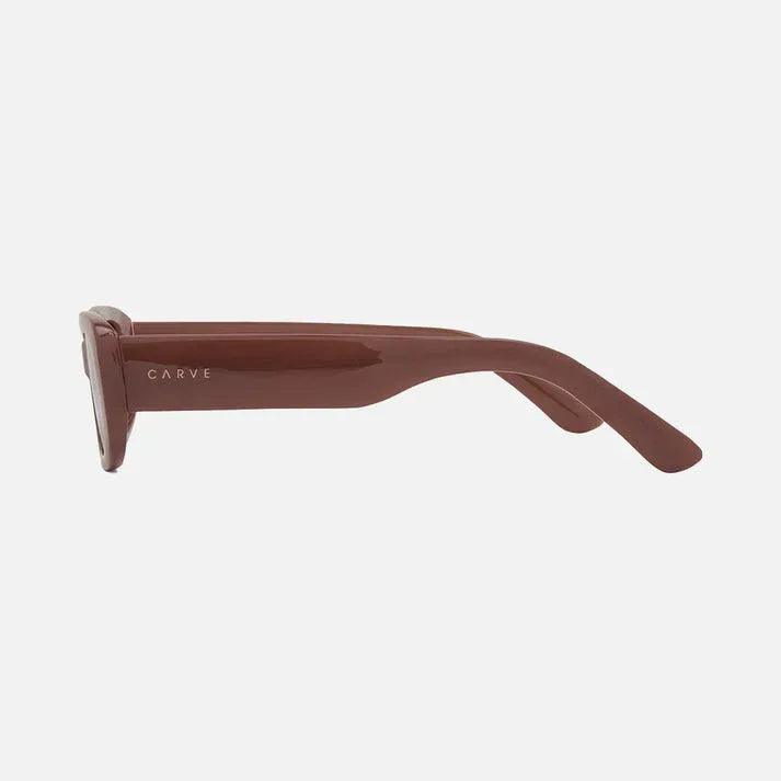 Carve Lizbeth Gloss Translucent Nude Frame with Brown Lens - Guys & Girls Surf n Street