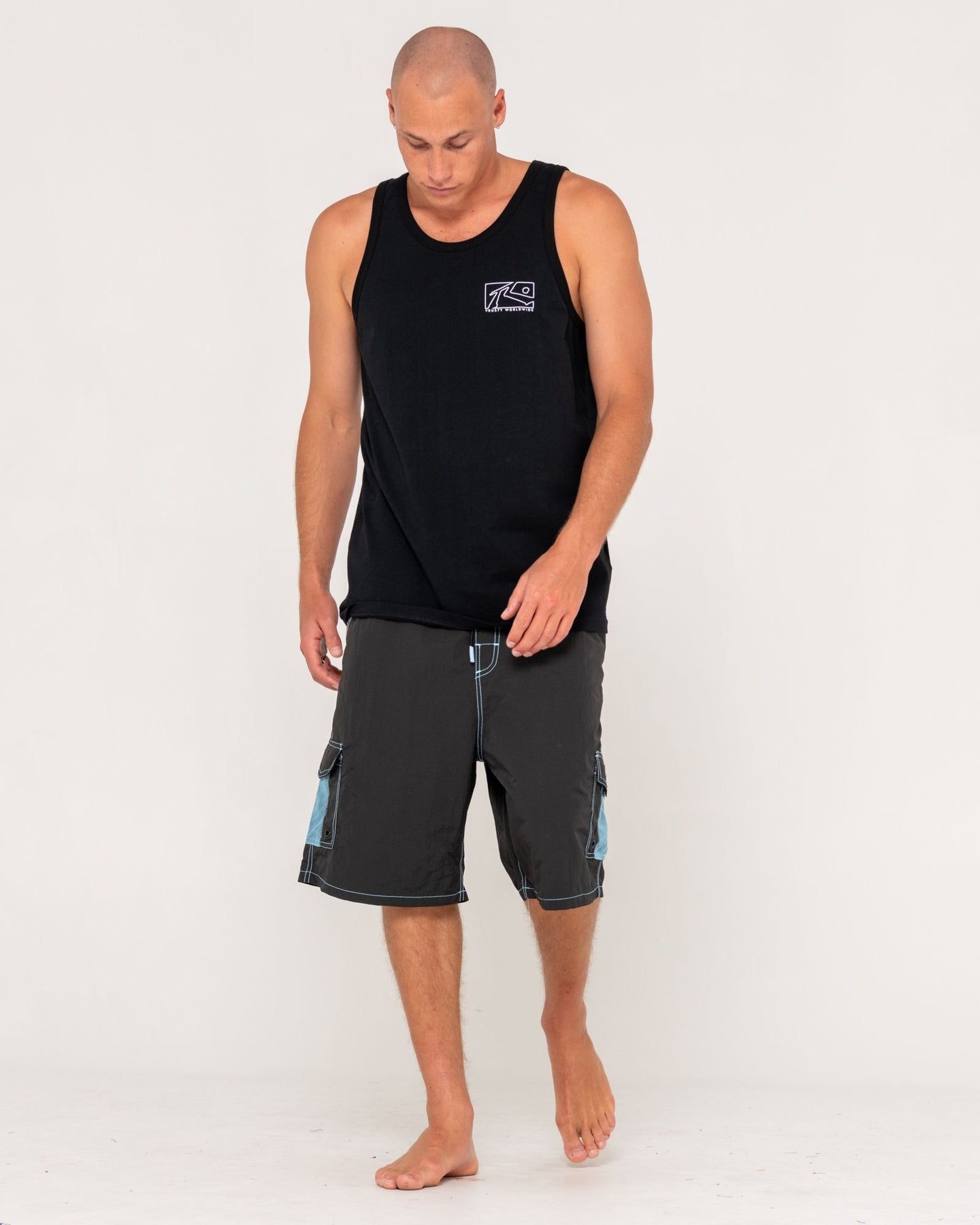 Rusty Boxed Out Tank - Black