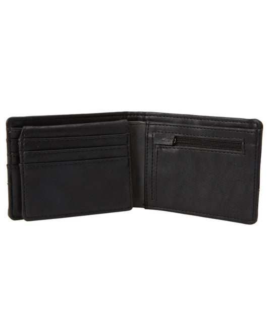 Billabong Dimension PU Wallet- Black Charcoal
