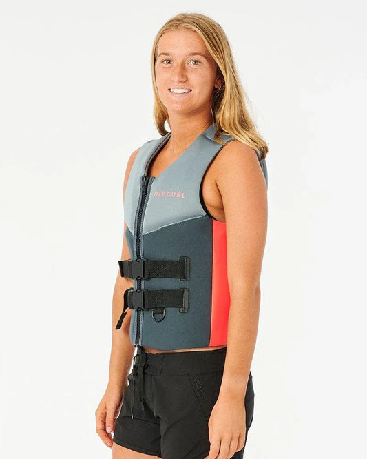 Rip Curl Omega Buoyancy Vest - Charcoal Grey - Guys & Girls Surf n Street