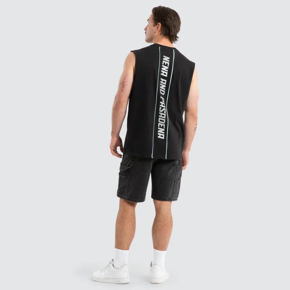 Nena And Pasadena Vision Relaxed Muscle - Jet Black - Guys & Girls Surf n Street