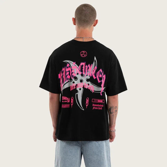 Kiss Chacey Shield Street Tee - Jet Black - Guys & Girls Surf n Street