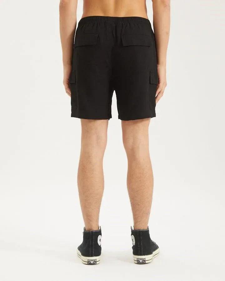 Nomadic Paradise Coastal Linen Short - Black - Guys & Girls Surf n Street