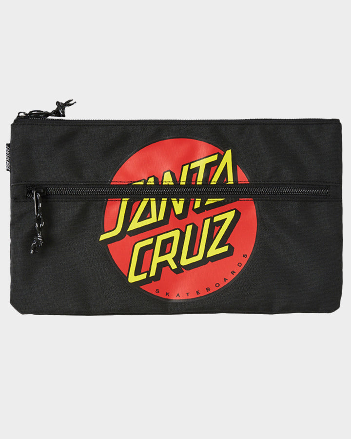 Santa Cruz Classic Dot Pencil Case - Black