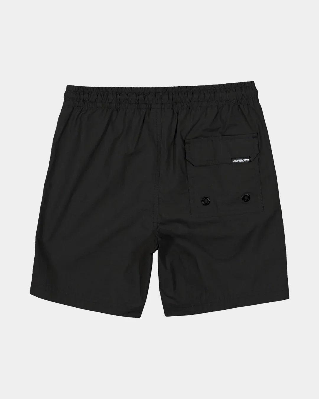 Santa Cruz MFG Cruzier Solid Beach Short - Black - Guys & Girls Surf n Street