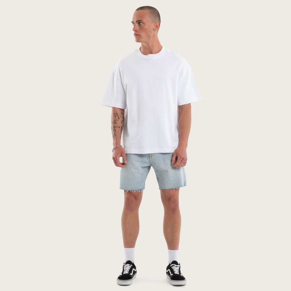 Kiss Chacey KS5 Slim Denim Short - Sunbleached Blue