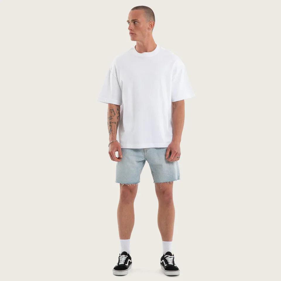 Kiss Chacey KS5 Slim Denim Short - Sunbleached Blue - Guys & Girls Surf n Street