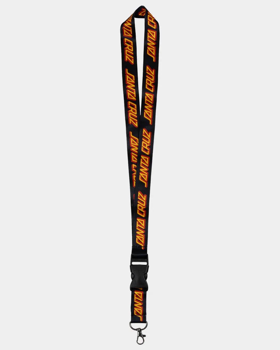 Santa Cruz Classic Strip Lanyard - Black - Guys & Girls Surf n Street