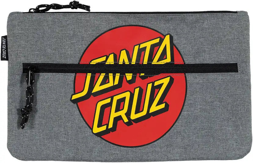 Santa Cruz Classic Dot Pencil Case - Grey Marle