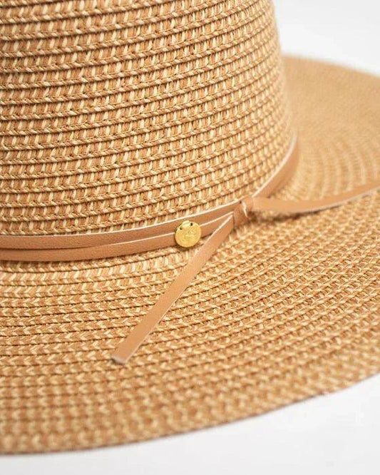 Rusty Gisele Straw Hat - Natural / Caramel - Guys & Girls Surf n Street