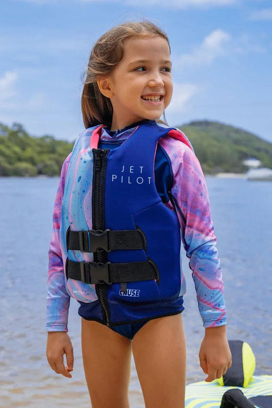 Jetpilot Cause Kids Lifejacket - Fairy Floss - Guys & Girls Surf n Street