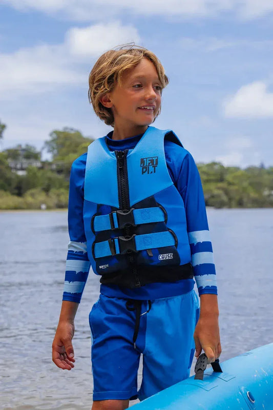 Jetpilot Cause Kids Lifejacket - Blue - Guys & Girls Surf n Street