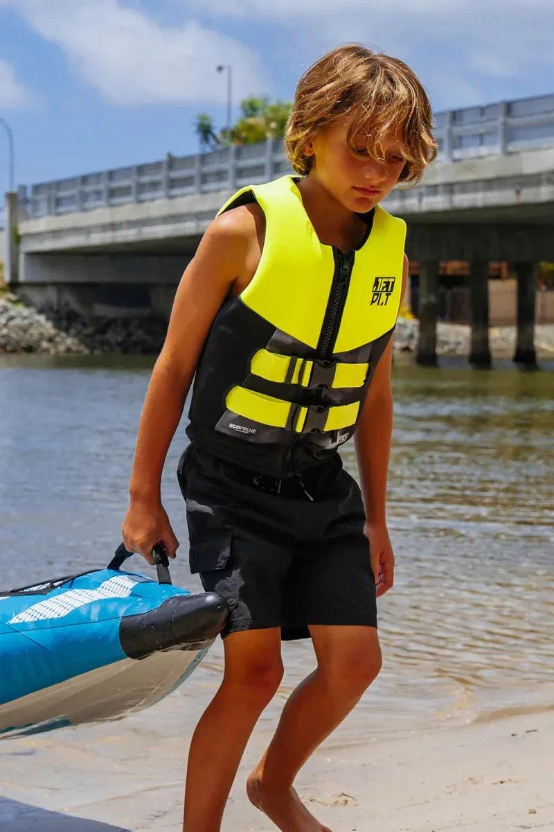 Jetpilot Cause Kids Lifejacket - Yellow Level 50 - Guys & Girls Surf n Street