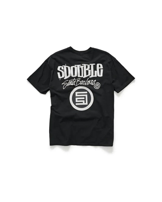 S-Double Combo Platter Tee - Washed Black - Guys & Girls Surf n Street