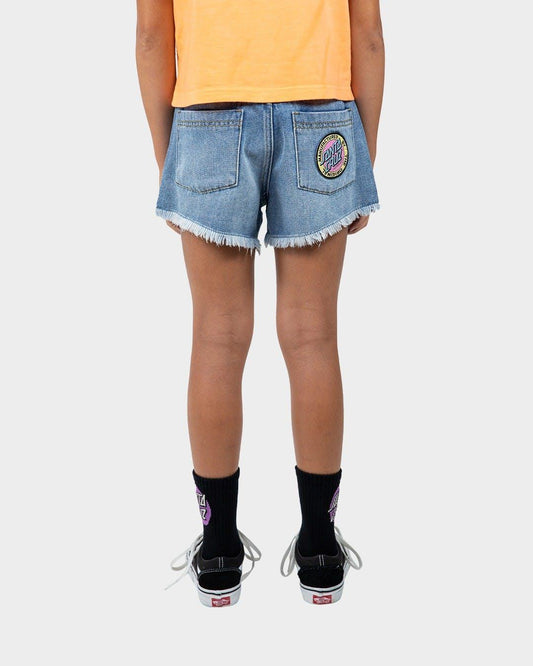 Santa Cruz MFG Dot Denim Short - Light Indigo - Guys & Girls Surf n Street