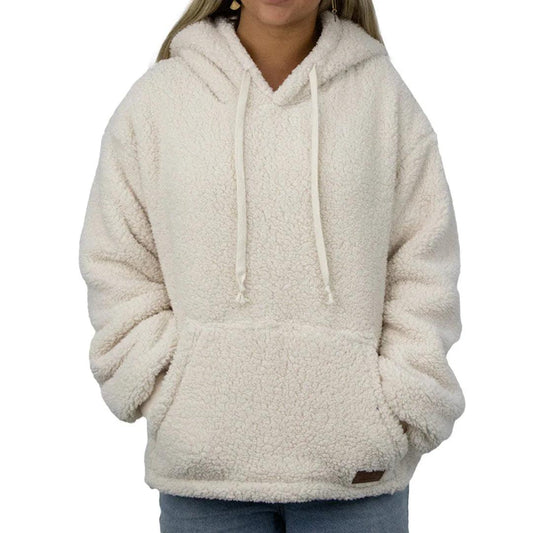 Carve Jasper Girls Pullover Hoodie - Natural Beige - Guys & Girls Surf n Street