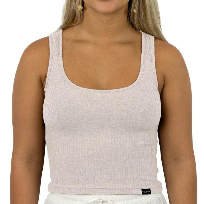 Carve Zulu Girls Tank Top - Ivory - Guys & Girls Surf n Street