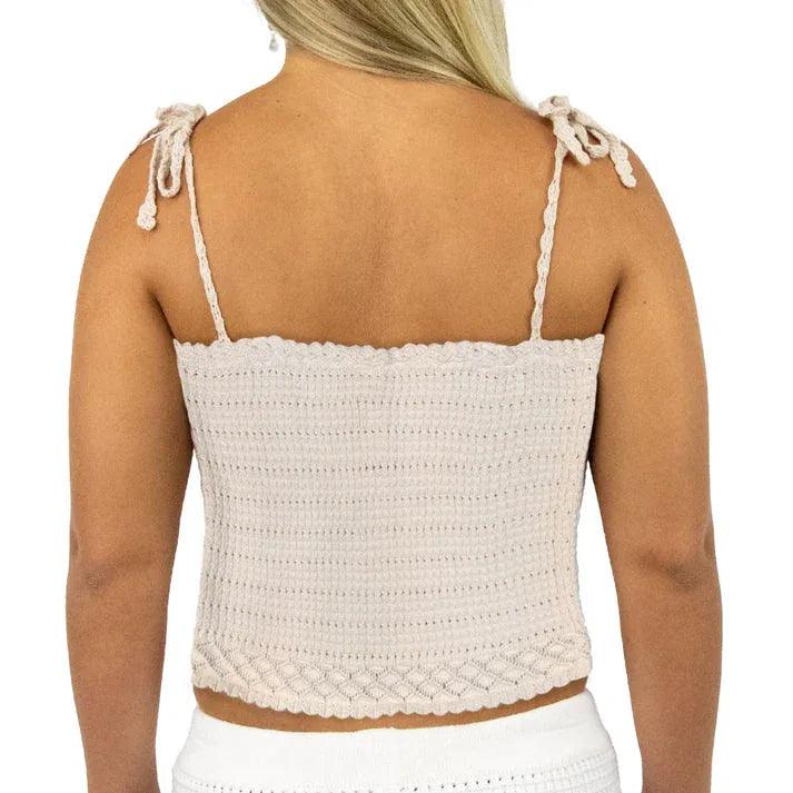 Carve Capri Womens Crochet Cami Top - Cream - Guys & Girls Surf n Street