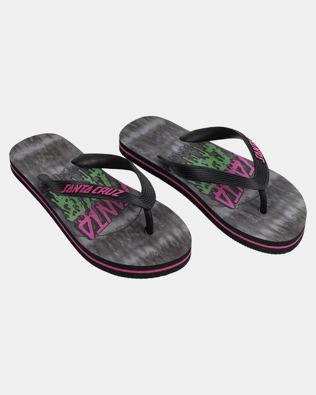 Santa Cruz Rad Dot Hollow Thongs - Black - Guys & Girls Surf n Street